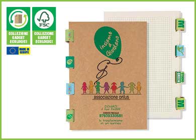 BLOCCO NOTES ECOLOGICO PERSONALIZZATO