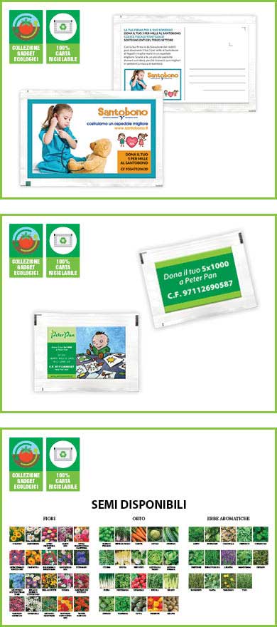 BUSTINE DI SEMI PERSONALIZZABILI