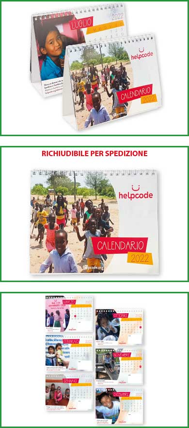 CALENDARIO DA TAVOLO CON SPIRALE PERSONALIZZATO