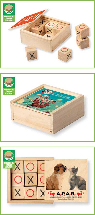 GIOCO TRIS DI LEGNO