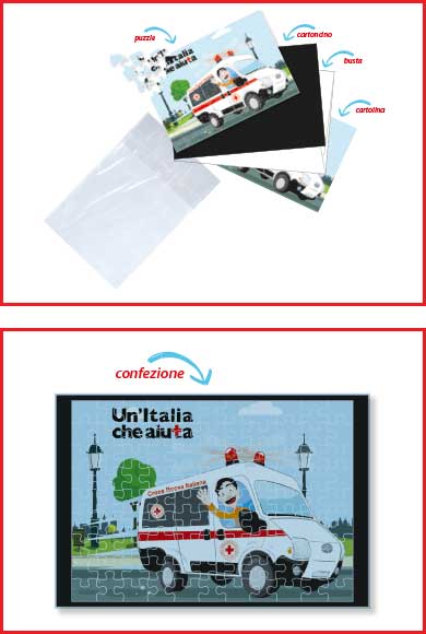 PUZZLE POSTCARD PERSONALIZZATO