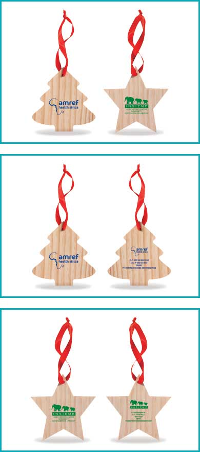 ALBERO E STELLA DI NATALE IN LEGNO NATURALE