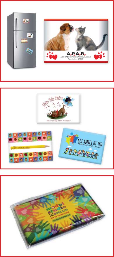 MAGNETI CON STAMPA IN QUADRICROMIA RESINATI