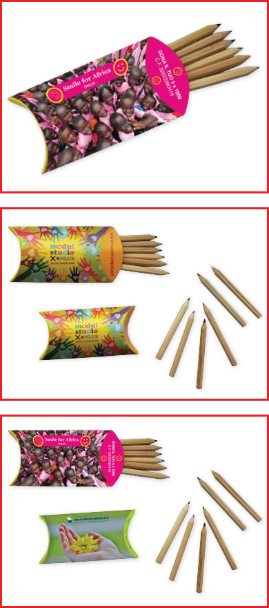 SCATOLINA OVALE CON MATITE COLORATE