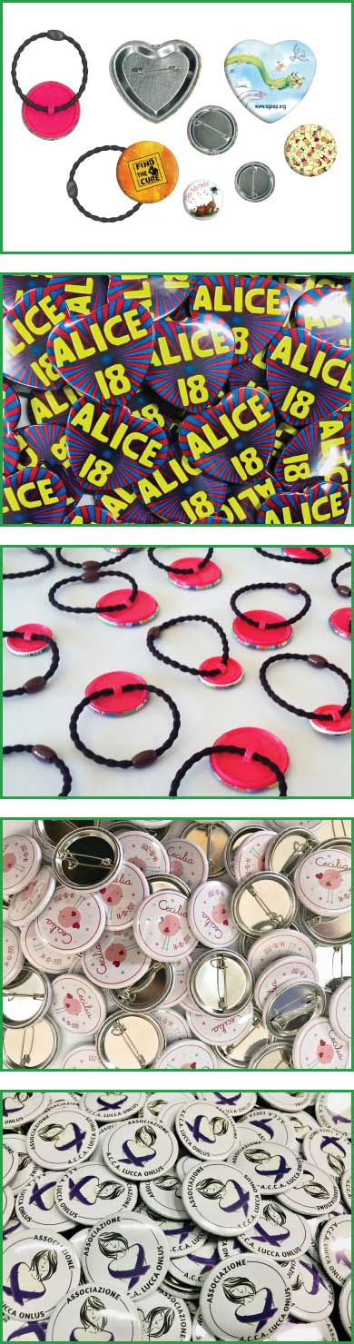 SPILLE PIN PERSONALIZZATE