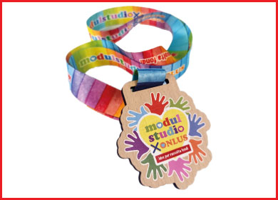 MEDAGLIA DI LEGNO ECOLOGICA